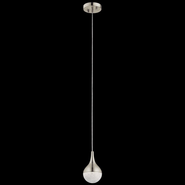 Foto para 7w 449lm Kiss Changed To Cubic Zirconia 8/32 Brushed Nickel Integrated LED Pendant