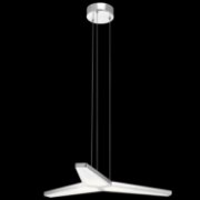 Foto para 37w 1195lm Viva White Acrylic Chrome Integrated LED Pendant