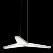 Foto para 37w 1195lm Viva White Acrylic Chrome Integrated LED Pendant