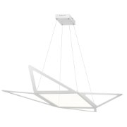 Foto para 32w 1782lm Starship Transparent Acrylic Matt White Integrated LED Pendant