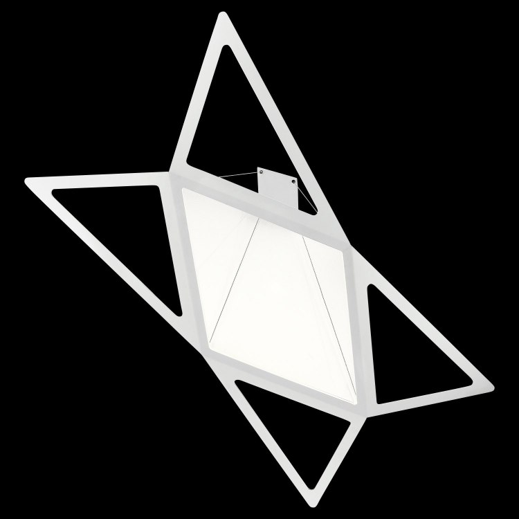 Foto para 32w 1782lm Starship Transparent Acrylic Matt White Integrated LED Pendant