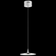 Foto para 17w 235lm Jeno White Acrylic Chrome Integrated LED Pendant