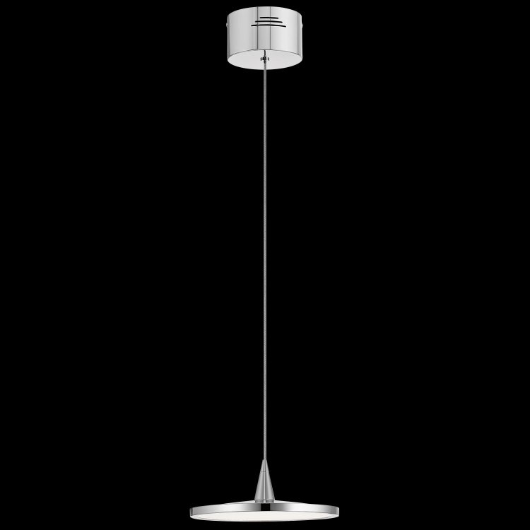 Foto para 17w 235lm Jeno White Acrylic Chrome Integrated LED Pendant