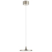 Foto para 17w 235lm Jeno White Acrylic Brushed Nickel Integrated LED Pendant