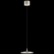 Foto para 17w 235lm Jeno White Acrylic Brushed Nickel Integrated LED Pendant