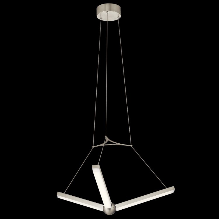 Foto para 14w 1315lm Enterprise Acrylic Brushed Nickel Integrated LED Pendant