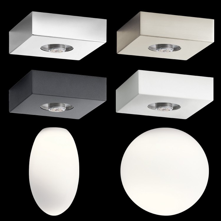 Foto para 10w Mates Chrome Integrated LED Flush Base Hardware Only