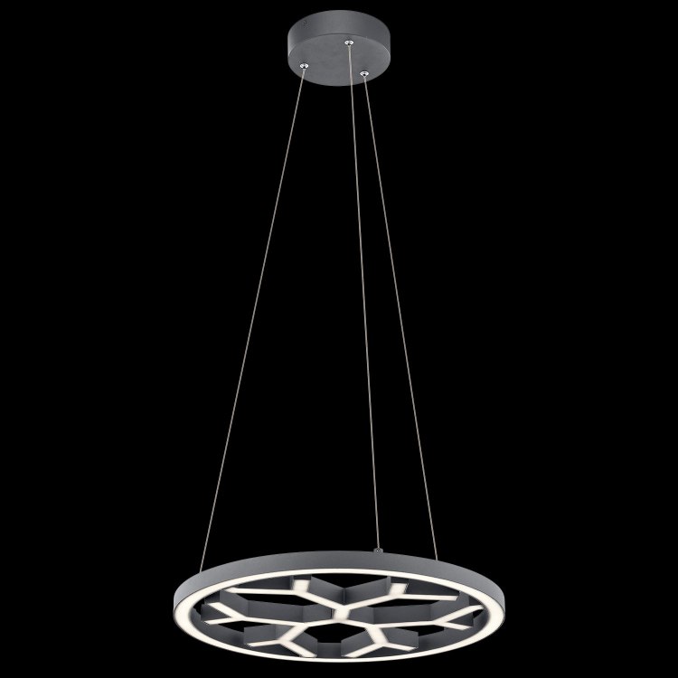 Foto para 1174lm Snowflake White Charcoal Integrated LED Pendant