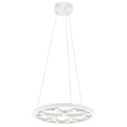 Foto para 1174lm Snowflake White Textured White Integrated LED Pendant