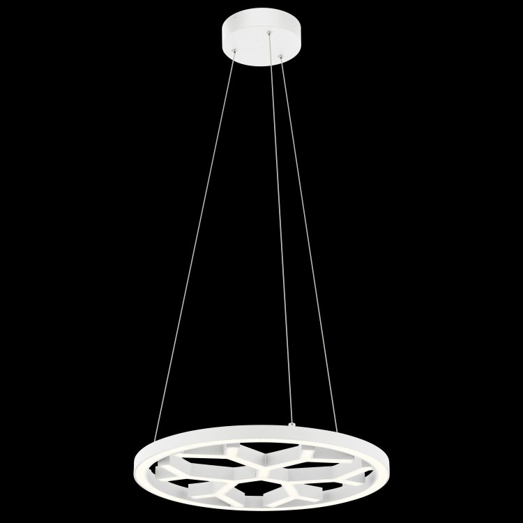 Foto para 1174lm Snowflake White Textured White Integrated LED Pendant