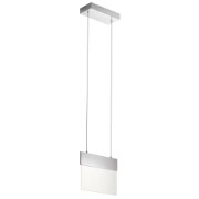 Picture of 11w 781lm Geo Clear Acrylic With Etched Edge Chrome Integrated LED Pendant