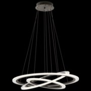 Picture of 75w 5555lm Hyvo Matte White Acrylic Bronze Integrated LED 3 Ring LED Pendant