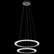 Foto para 45w 3230lm Hyvo Matte White Acrylic Bronze Integrated LED 2 Ring LED Pendant