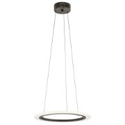 Foto para 21w 1416lm Hyvo Matte White Acrylic Bronze Integrated LED 1 Ring LED Pendant