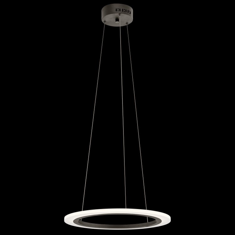 Foto para 21w 1416lm Hyvo Matte White Acrylic Bronze Integrated LED 1 Ring LED Pendant