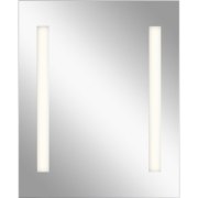 Foto para 33w Mirror With 3" Frosted Strips On 2 Sides MR Integrated LED Backlit Mirror w/ Soundbar