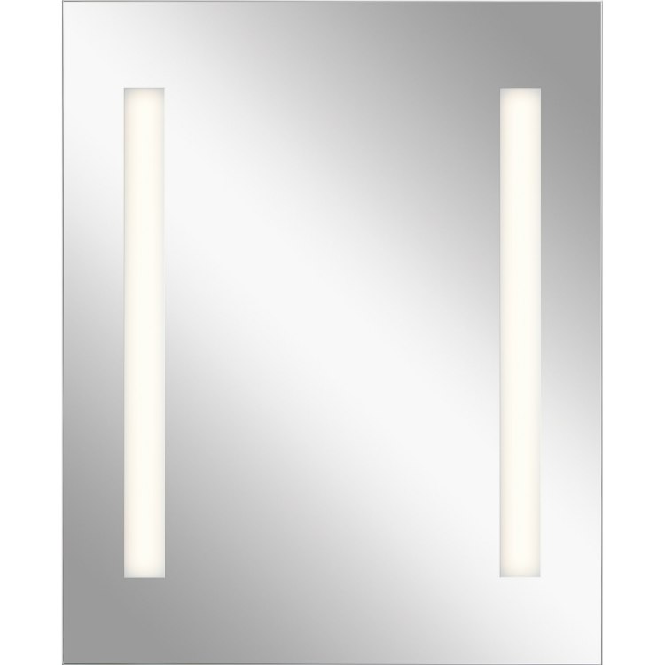 Foto para 33w Mirror With 3" Frosted Strips On 2 Sides MR Integrated LED Backlit Mirror w/ Soundbar