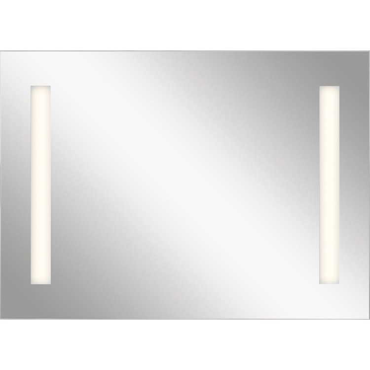Foto para 33w Mirror With 3" Frosted Strips On 2 Sides MR Integrated LED Backlit Mirror w/ Soundbar