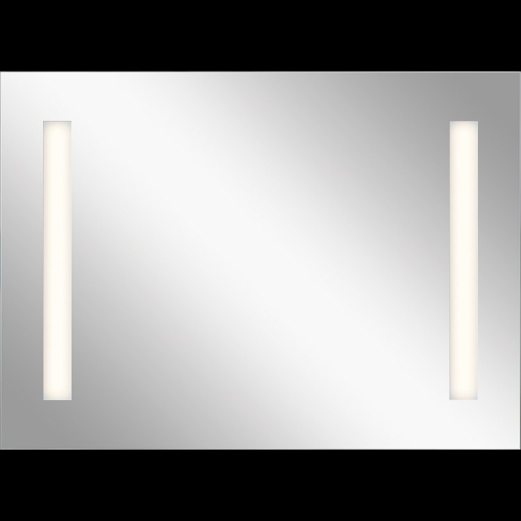 Foto para 33w Mirror With 3" Frosted Strips On 2 Sides MR Integrated LED Backlit Mirror w/ Soundbar