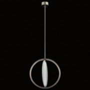 Foto para 17w 653lm Core Clear White Brushed Nickel Integrated LED Pendant