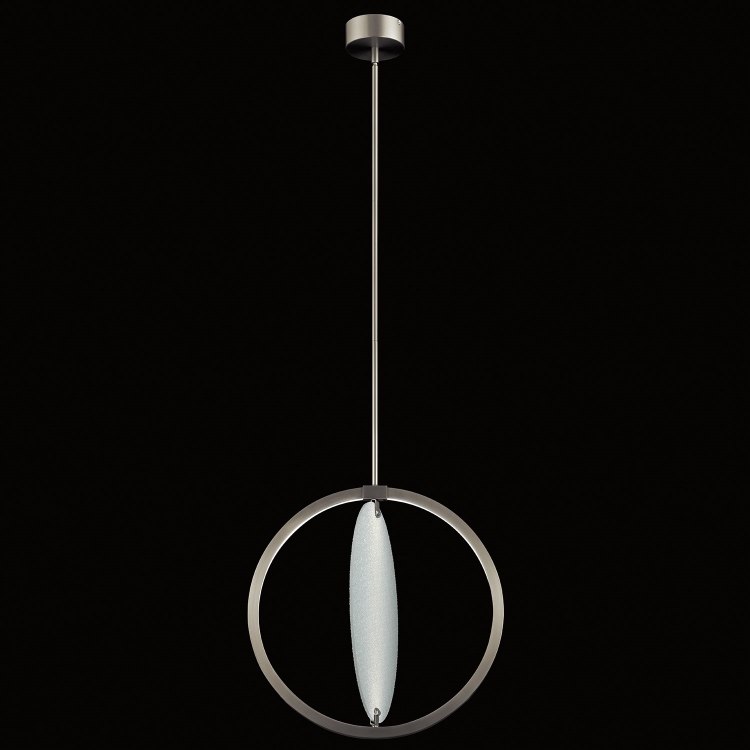 Foto para 17w 653lm Core Clear White Brushed Nickel Integrated LED Pendant