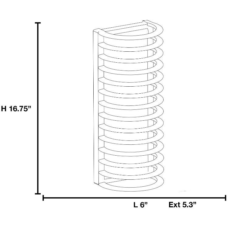 Foto para 120w (2 x 60) Bermuda E-26 A-19 Incandescent Satin Ribbed Frosted Marine Grade Wet Location Bulkhead (OA HT 16.75) (CAN 7"x4.5")