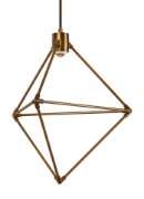 Foto para 8.8w 124lm Candora 30k Aluminum Aged Brass 90cri Candora 19 Chandelier ab LEDWD