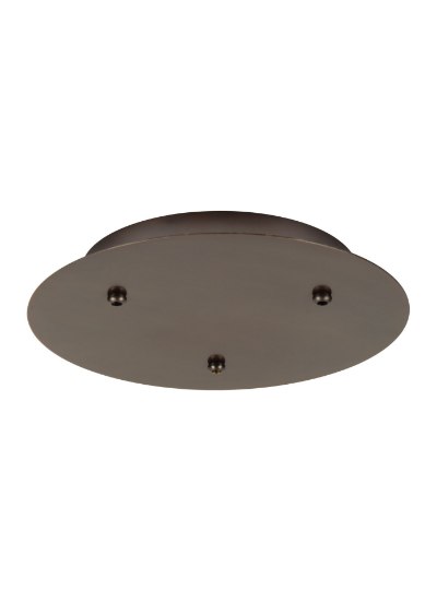 Foto para 120V Bronze 120V Canopy 3 Lite Rnd Sm BZ