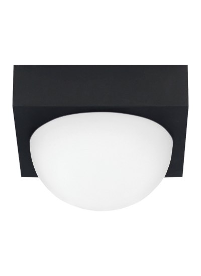 Foto para 15w Sphere Rubberized Black Sphere Flush FR BL LEDWD 1