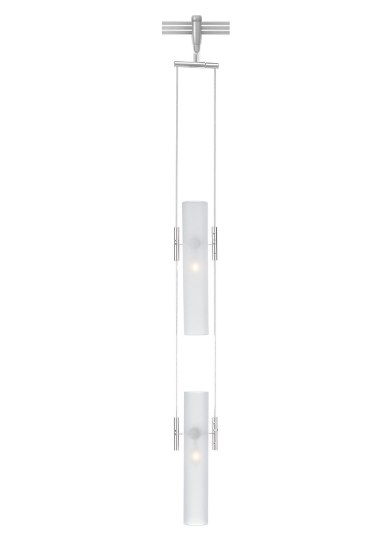 Picture of 35w Tube Satin Nickel Tube 2 Pendant Frost SN MRL