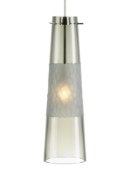 Foto para 50w Bonn Satin Nickel Bonn Pendant Smoke SN FSJ