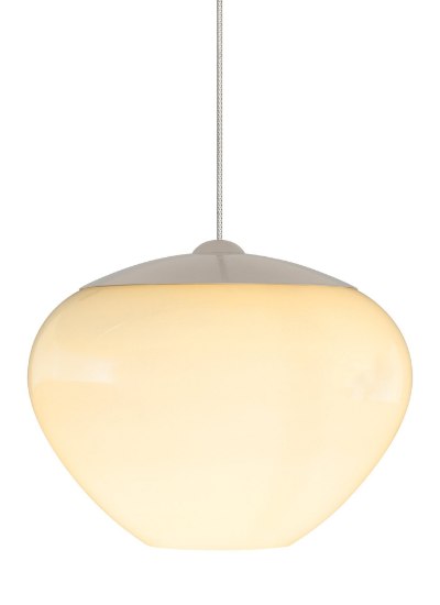 Picture of 8w Cylia Satin Nickel Cylia Pendant Opal SN MRL LED