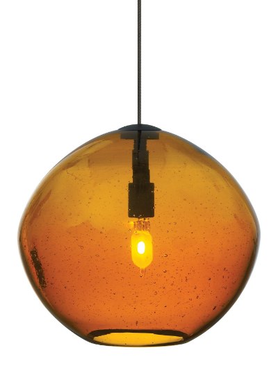 Picture of 35w Mini-Isla Bronze Mini Isla Pendant Amber BZ MPT