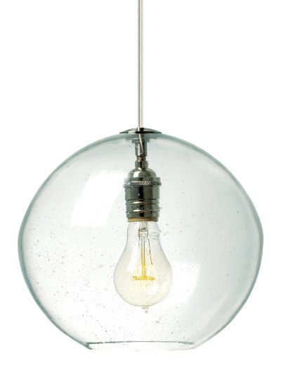 Foto para 60w Isla Bronze Medium Base Isla Pendant NL Clear BZ