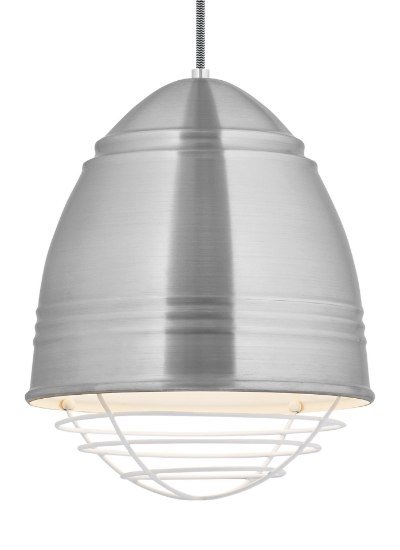 Foto para 75w Loft Medium Base Loft Pendant AL WH NL