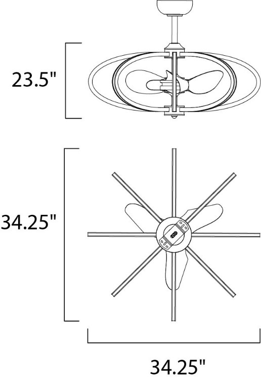 Foto para Solstice LED 8-Light Fan SN