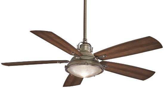 Foto para 114.8w SW 56" Ceiling Fan Weathered Aluminum Clear