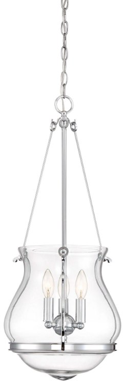 Foto para 60w SW 3 Light Pendant Chrome Clear