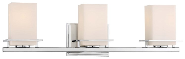 Foto para 100w SW 3 Light Bath Chrome Etched Opal