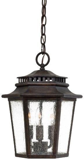 Foto para 60w SW 3 Light Outdoor Chain Hung Iron Oxide Clear Seedy