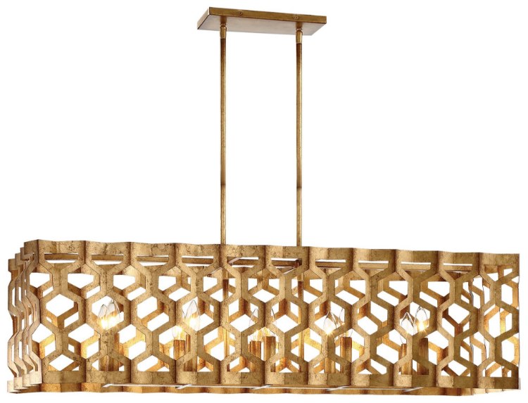 Foto para 60w SW 10 Light Island Light Pandora Gold Leaf