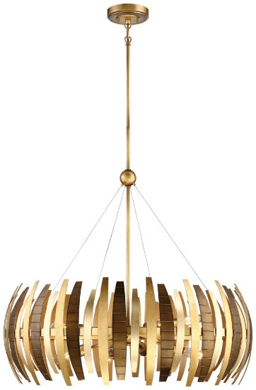 Picture of 60w SW 8 Light Chandelier Ardor Gold