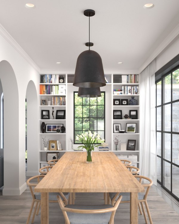 Foto para 15w Fett 30k Sand Casted Metal Weathered Zinc E26 Medium Base G40 90cri TD-Fett Pendant ZC -LED930