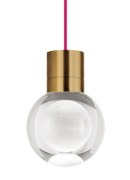 Foto para 9w Mina 22k Laser Etched Aged Brass 90cri TD-Mina Pendant 11-LITE FS AB -LED922