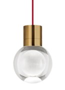 Foto para 9w Mina 30k Laser Etched Aged Brass 90cri TD-Mina Pendant 11-LITE RD AB -LED930