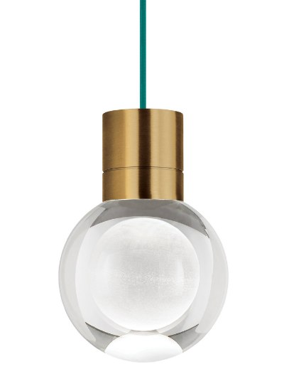 Foto para 9w Mina 22k Laser Etched Aged Brass 90cri TD-Mina Pendant 11-LITE TL AB -LED922