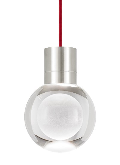 Foto para 15w 290lm Mina 30k Laser Etched Satin Nickel 90cri TD-Mina Pendant 1CLRDsn-LED930