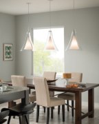 Foto para 9w 800lm Melrose 27k Black 80cri TD-Melrose Grande Pendant CLsn-LED827