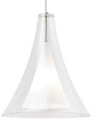 Foto para 9w 800lm Melrose 27k Satin Nickel 80cri TD-Melrose Grande Pendant CLsn-LED827