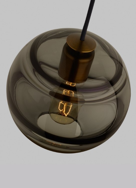 Foto para 4w Sedona 27k Transparent Glass Satin Nickel 90cri TD-Sedona Grande Pendant CL SN-LED927